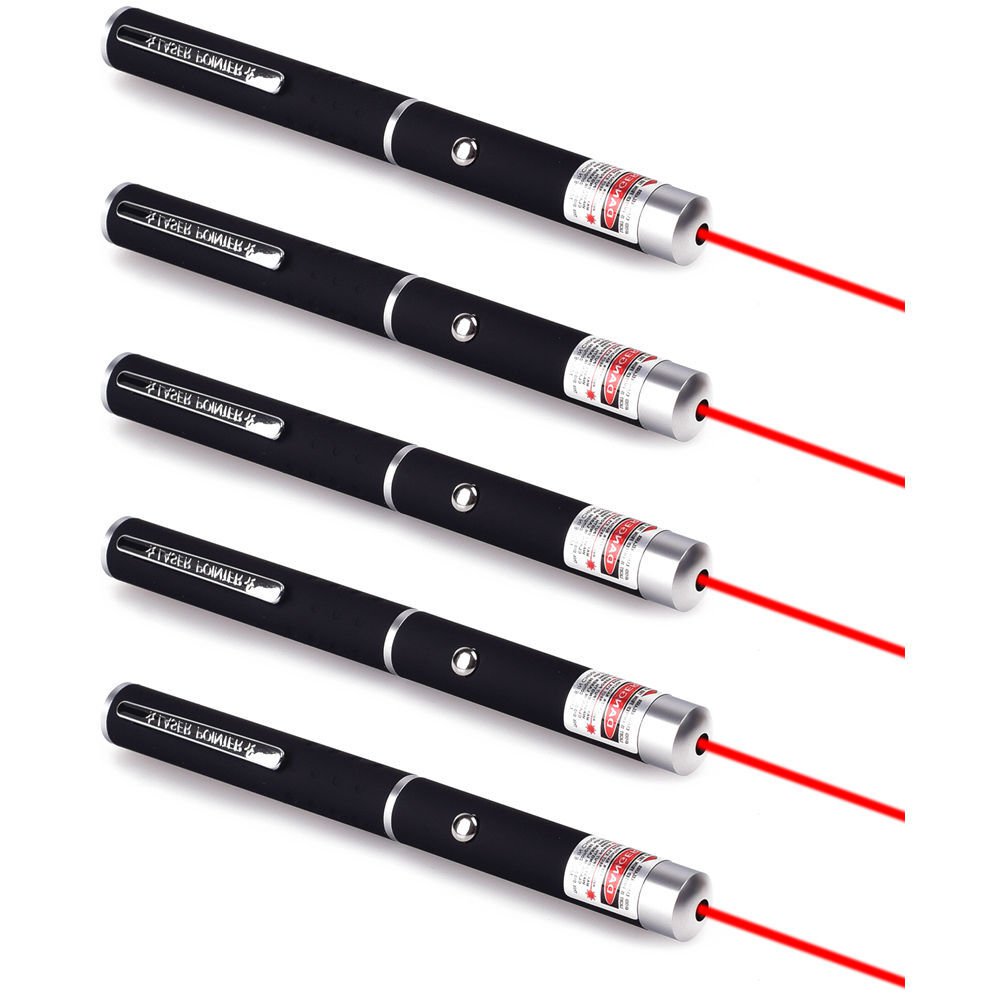 5-Pack Small Laser Pointer Pen 650nm Red Light
