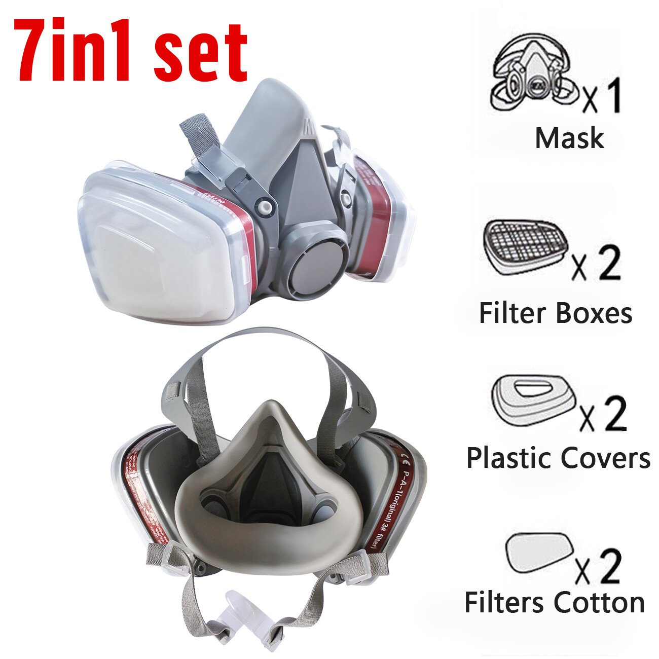 7 In 1 Half Face Mask