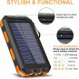 38800mAh Portable Type-C Solar Power Bank
