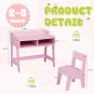Student Writing Table and Chair Set for Ages 2-8