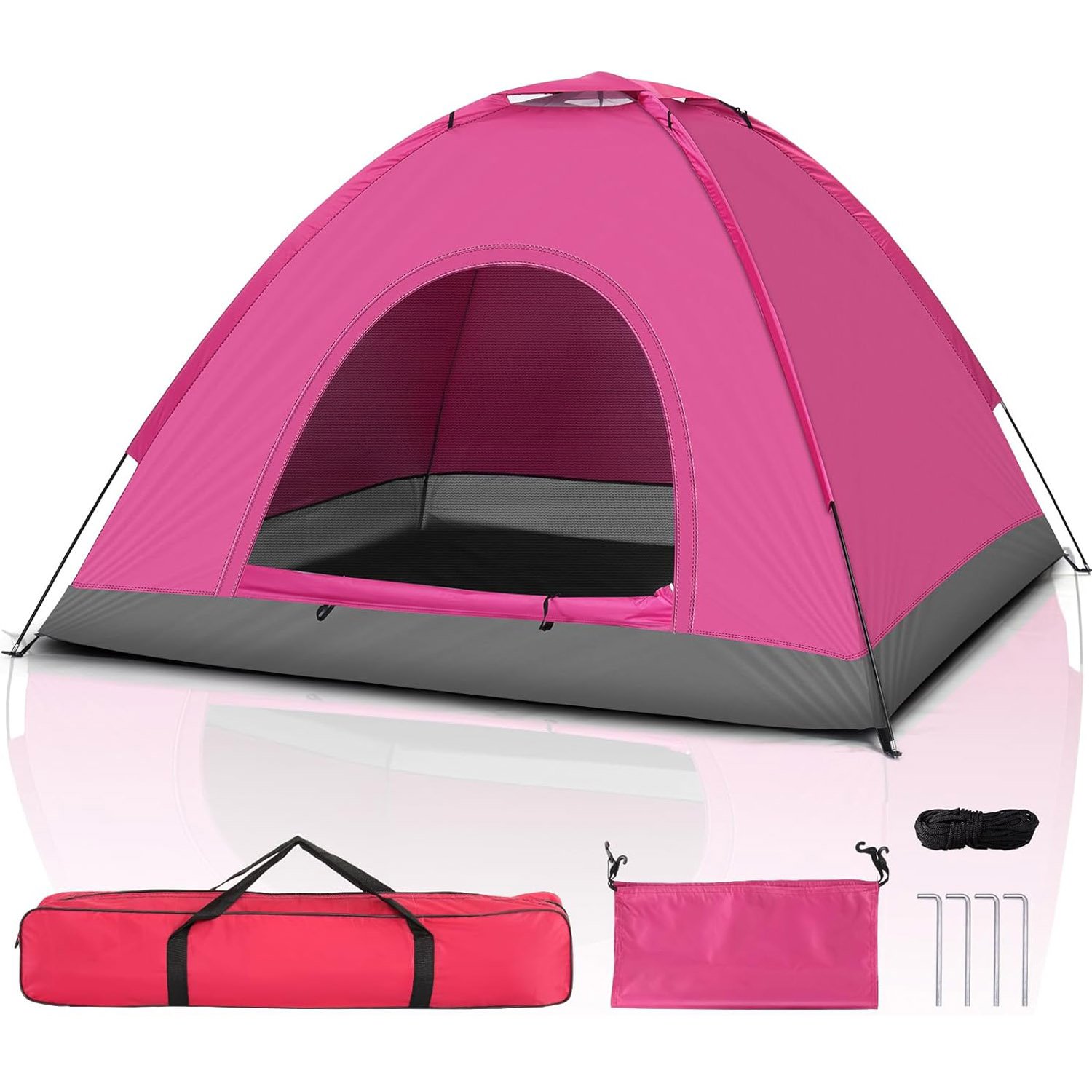 1-4 Person Waterproof Windproof Camping Dome Tent
