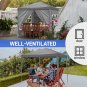 6.5 x 6.5FT Small Canopy Tent with 4 Side Walls
