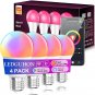 4-Pack 9W E27 Smart Light Bulb