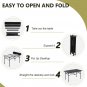 37in Portable Folding Camping Table