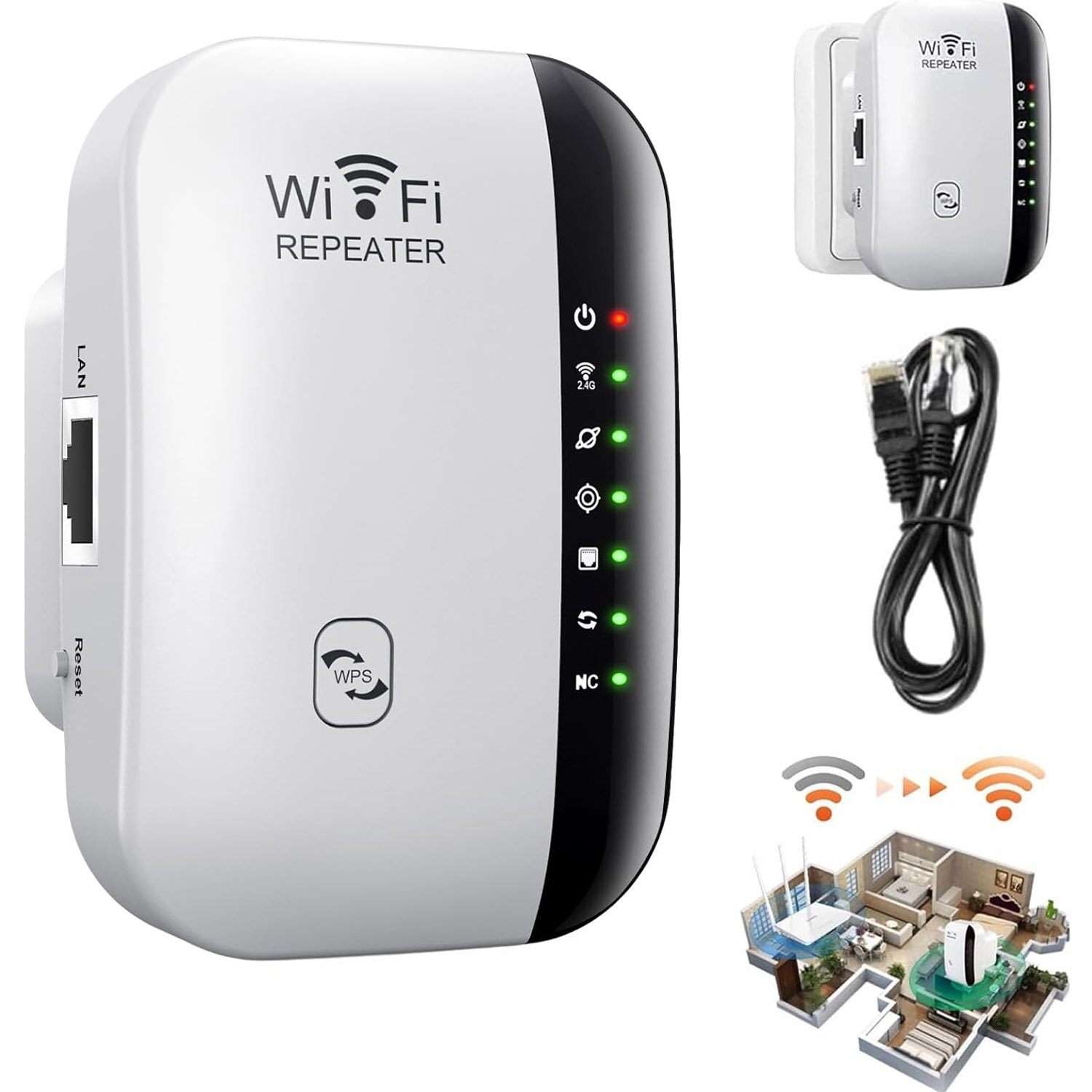 Updated Super Boost Wi-Fi Range Extender & Signal Repeater