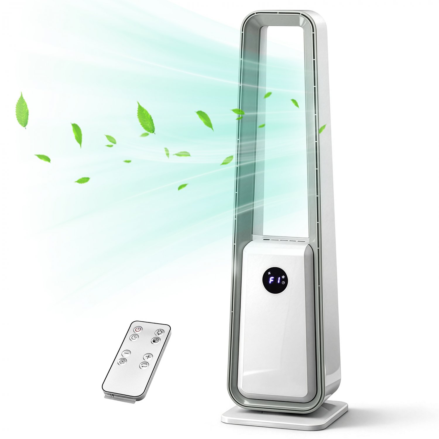 35.6" Bladeless Tower Fan with LED Electronic Display