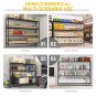 4-Tier Heavy Duty Wire Shelf Rack with Wheels 59"W x 18" D x 67" H