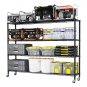 4-Tier Heavy Duty Wire Shelf Rack with Wheels 59"W x 18" D x 67" H