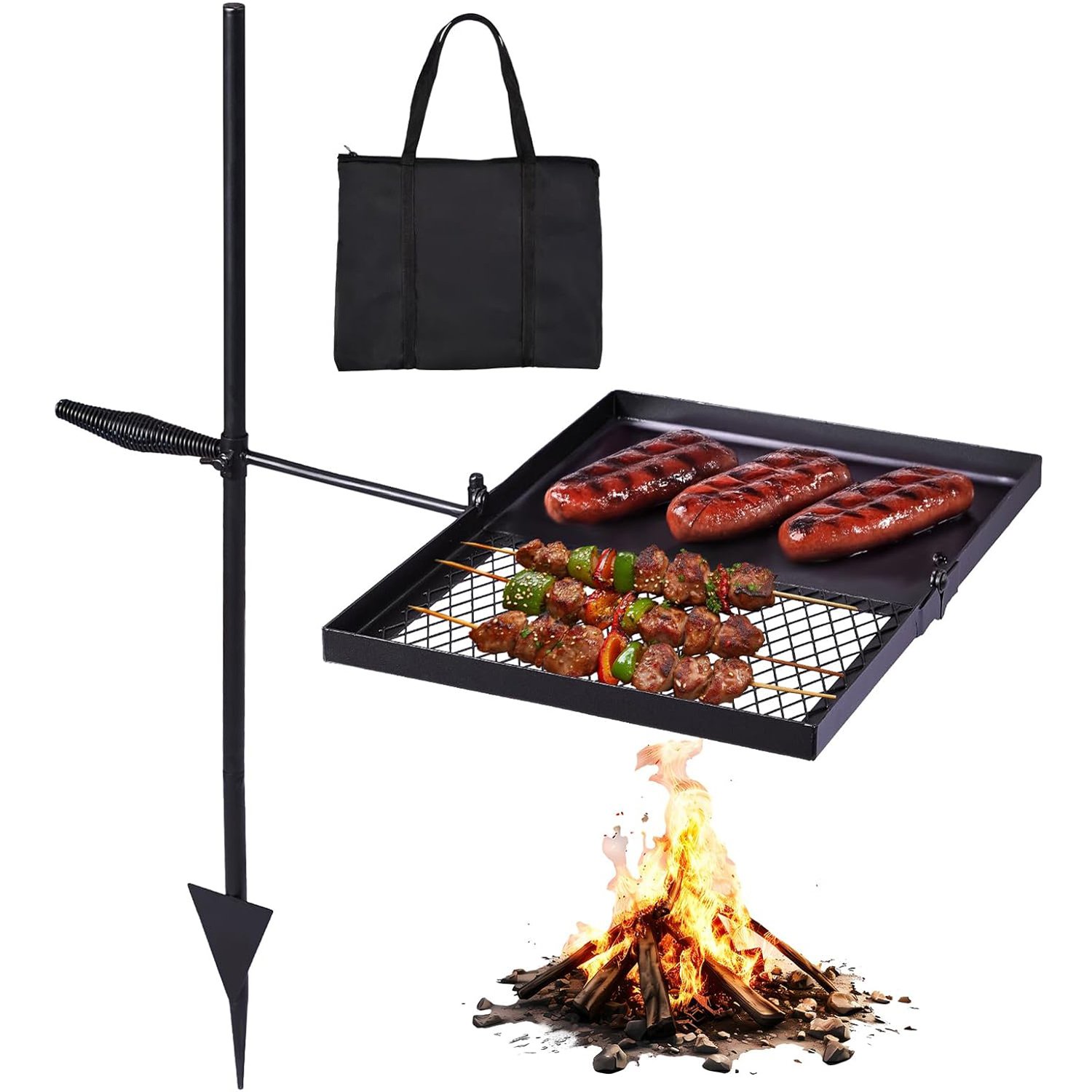 Folding Swivel Campfire Grill