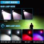 2-Pack A76 Rechargeable USB Rechargeable LED Flashlights