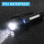 2-Pack A76 Rechargeable USB Rechargeable LED Flashlights