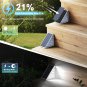 8-Pack Solar Waterproof Outdoor Stair Lights