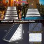 8-Pack Solar Waterproof Outdoor Stair Lights