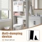 Bathroom Cabinet with 2 Doors & 4 Adjustable Shelves