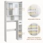 Bathroom Cabinet with 2 Doors & 4 Adjustable Shelves