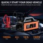 10000mAh Car Jump Starter Booster Jumper with Air Compressor