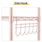 5-Tier Iron Shelving Unit 29"W x 13.5"D x 59"H Pink