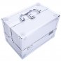 Aluminum Jewelry Storage Box Lockable Cosmetic Organizer