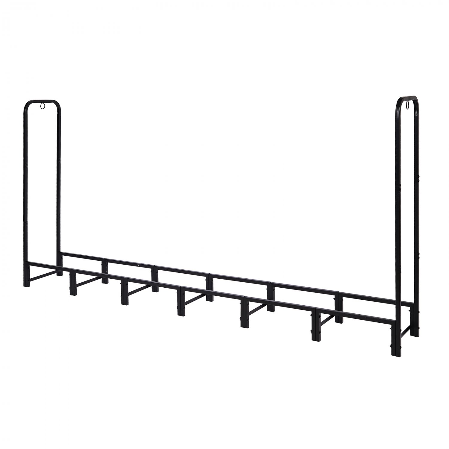 8FT Heavy Duty Firewood Storage Rack with Weatherproof Cover