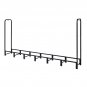 8FT Heavy Duty Firewood Storage Rack with Weatherproof Cover