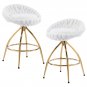 2-Pack Counter Height Swivel Bar Stools