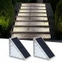 2-Pack Solar Waterproof Outdoor Stair Lights