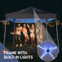 8FT x 8FT Ez Pop Up Canopy Tent Built-in LED Light Strips