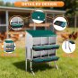 6 Compartments Metal Nesting Boxes for Chickens with Metal Legs