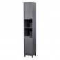 Fluted Bathroom Storage Cabinet Narrow