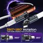 2-Pack PD 240W 360 & 180 Degree USB C Adapter with LED Digital Display