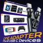2-Pack PD 240W 360 & 180 Degree USB C Adapter with LED Digital Display