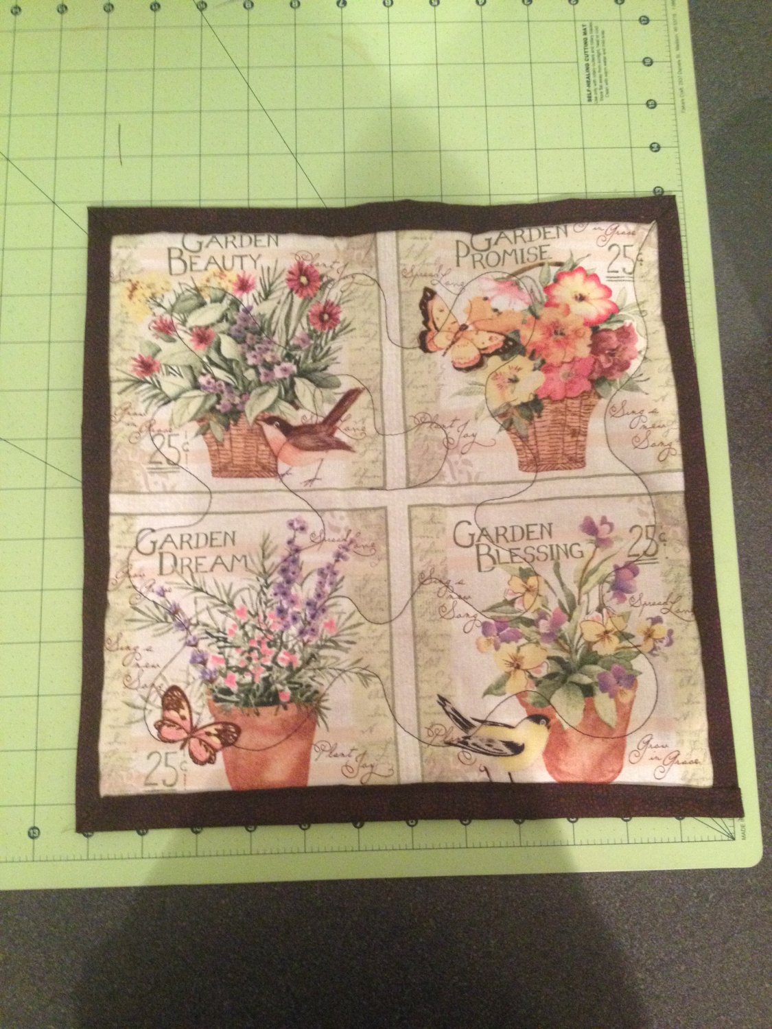 Garden Blessings Floral Table Mat