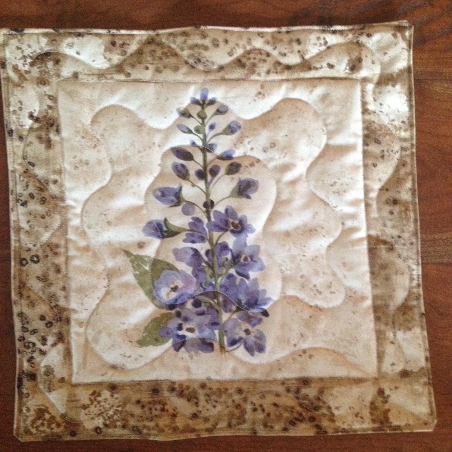Table Topper Blue Floral