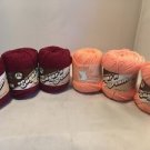 Lily Sugar'n Cream 100% Cotton Yarn ~ 6lot~discontinued colors-Wine & Tea Rose