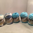 5 Skeins LILY Brand Original SUGAR 'N CREAM-Discontinued Colors. 3 Color Pairs
