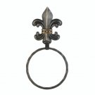 Iron Fleur-De-Lis Towel Ring
