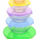 Glass Bowl Set - 10pcs(bowls and lids)