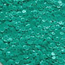 6mm Cup Sequins Green Opaque. Made in USA