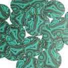 Round Sequin 1.5" Malachite Green Gem Rocks Opaque