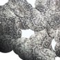 Round Sequin 1.5" Gray Black Snakeskin Reptile Pattern Metallic