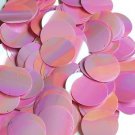 30mm Sequins Orchid Pink Rainbow Iris Shiny Opaque. Made in USA