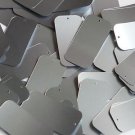 Rectangle Sequin 1.5" Steel Silver Gray Metallic