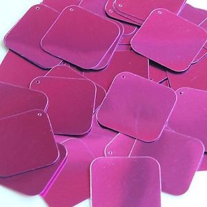 Square Diamond Sequin 1.5" Bright Purple Metallic