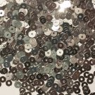 3mm Flat SEQUIN PAILLETTES ~ SILVER Metallic ~ Made in USA.