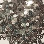 3mm Flat SEQUIN PAILLETTES ~ SILVER Metallic ~ Made in USA.