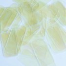 Rectangle Sequin 1.5" Yellow Crystal Luminescent