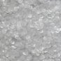 6mm Cup Sequins Crystal White Raw Silk Illusion. Made in USA