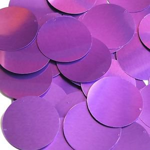 Round Sequin 1.5" Light Purple Metallic