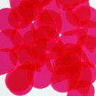 Teardrop Sequin 1.5" Magenta Pink Transparent See-Thru
