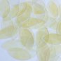 Navette Leaf Sequin 1.5" Yellow Crystal Luminescent